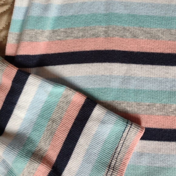 3/$20 aeropostale • striped square neck rib knit top - Picture 3 of 4